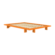 Somier de madera de pino solar naranja 140x200 cm Japan - Karup Design