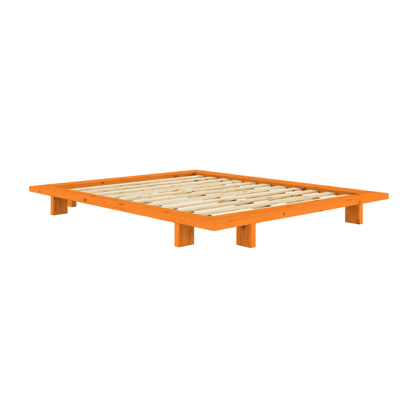 Lattenrost aus solarorangefarbenem Kiefernholz, 180 x 200 cm Japan - Karup Design