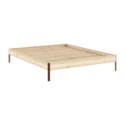 Rete in acciaio terra red e pino grezzo 160x200cm Core - Karup Design