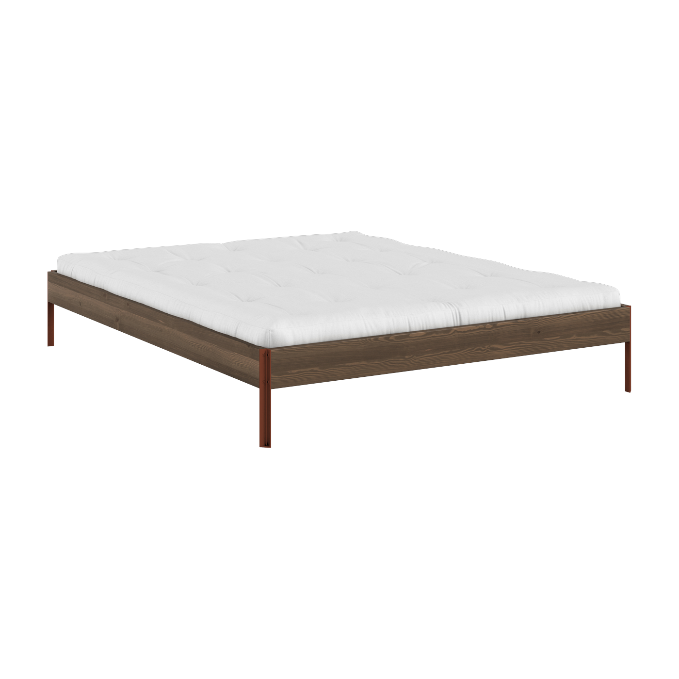 terra -Lattenrost aus Stahl in Rot und Carob Brown 160 x 200 cm Core - Karup Design