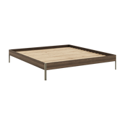 Somier de acero sage green y pino carob brown 180x200cm Core - Karup Design