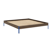 Somier de acero azul vivo y pino marrón carob 180 x 200 cm Core - Karup Design