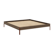 Sommier en acier terra red et pin carob brown 180x200cm Core - Karup Design