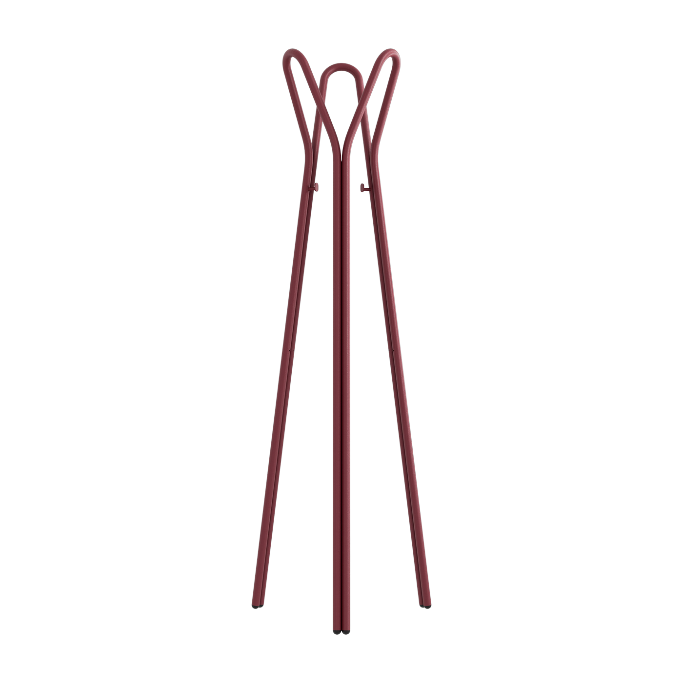 Porte-manteau en acier rouge bordeaux 56x169cm Charles - Metallbude