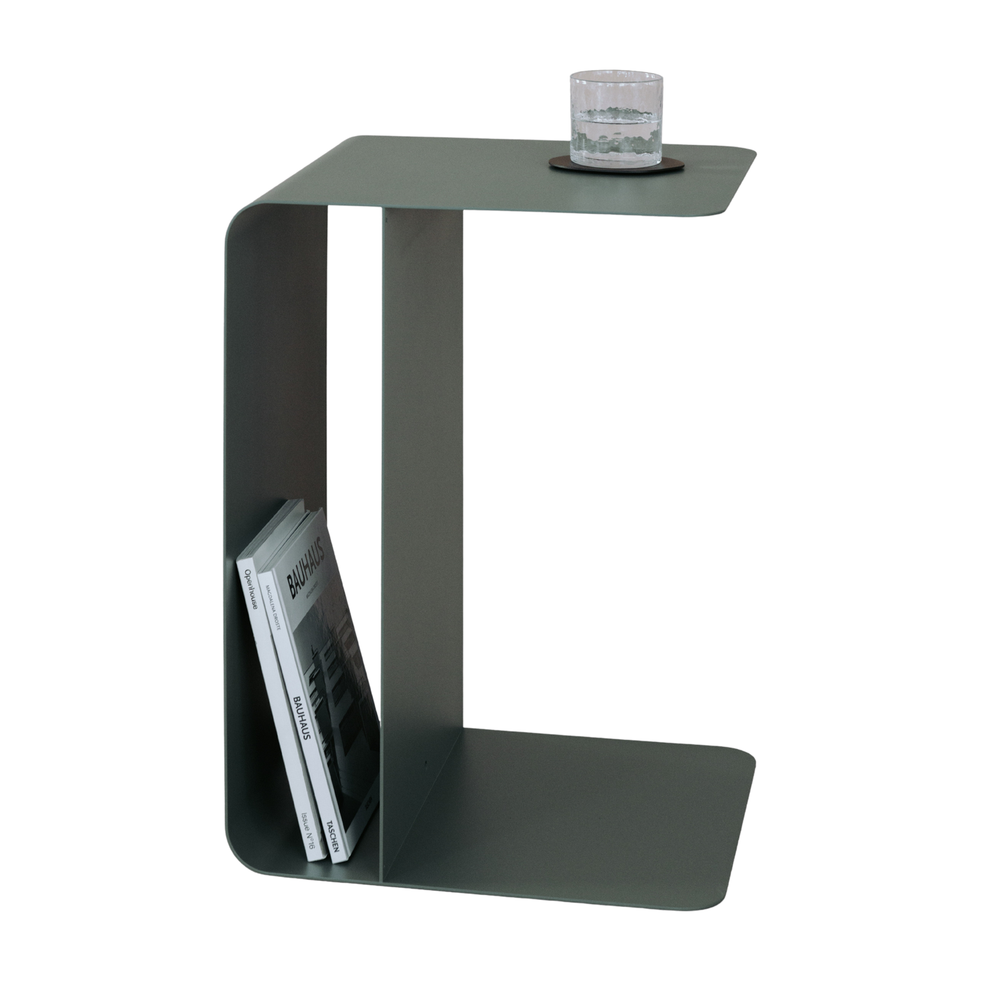 Table d'appoint en acier vert 60x40cm Cosmo - Metallbude