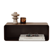 Brown steel hanging bedside table 47x17x25cm Nelio - Metallbude