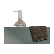 Scaffale port savons e in alluminio verde 30 cm Shea - Metallbude