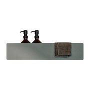 Scaffale port savons e in alluminio verde 50 cm Shea - Metallbude
