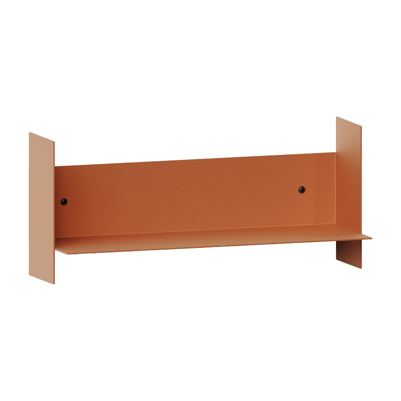 Etagère murale en acier rouge tangerine  45cm Pli - Tiptoe