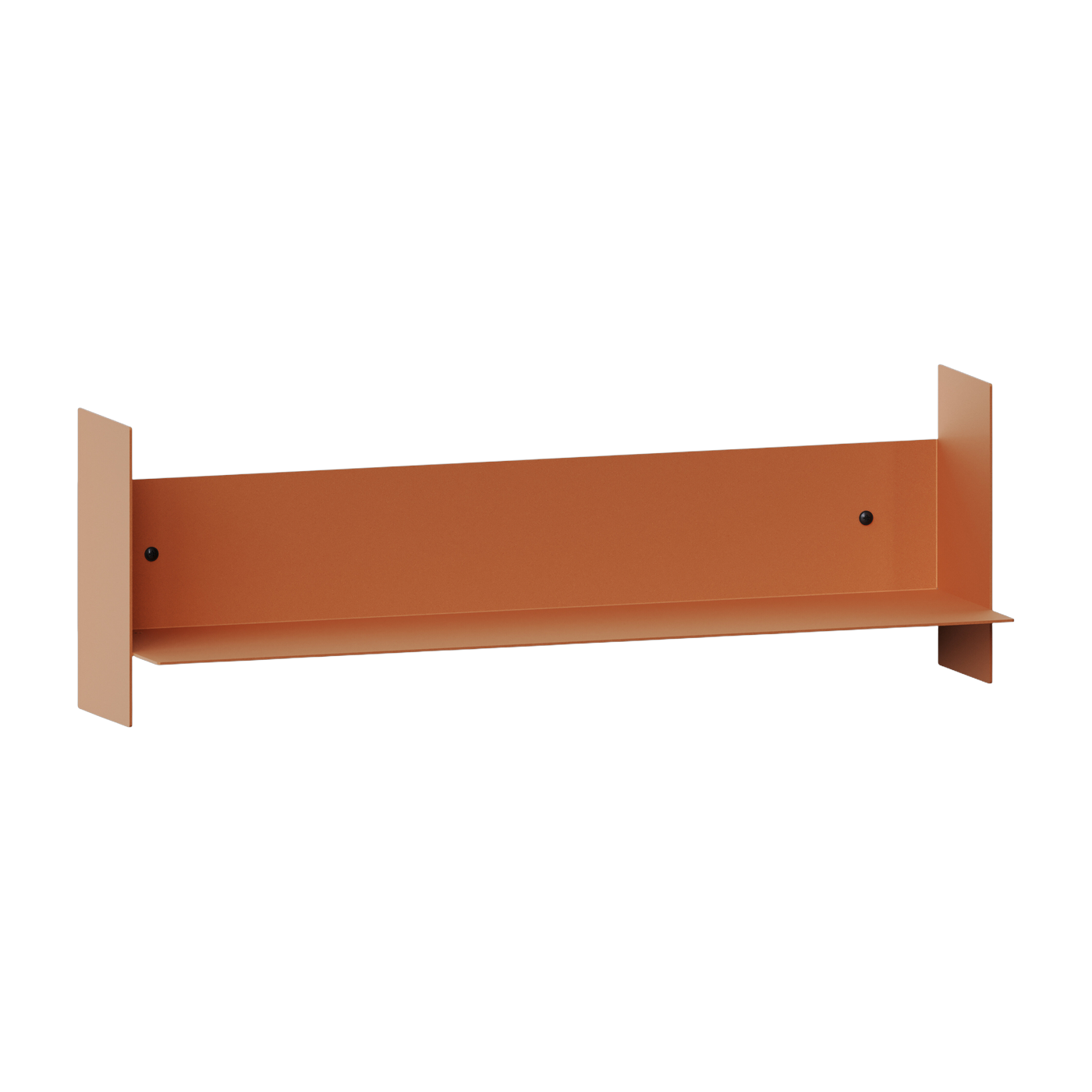 Etagère murale en acier rouge tangerine 60cm Pli - Tiptoe