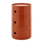 design orange side table with 3 drawers Componibili Big - Kartell