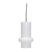 brillant, 15x25cm frosted white opal glass pendant light - Hübsch