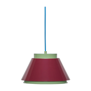 Lampada a sospensione in metallo rosso e verde Remi - Hübsch