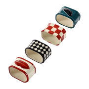 4 Stoneware napkin rings 4. 8x3x3. 2 cm - Serax
