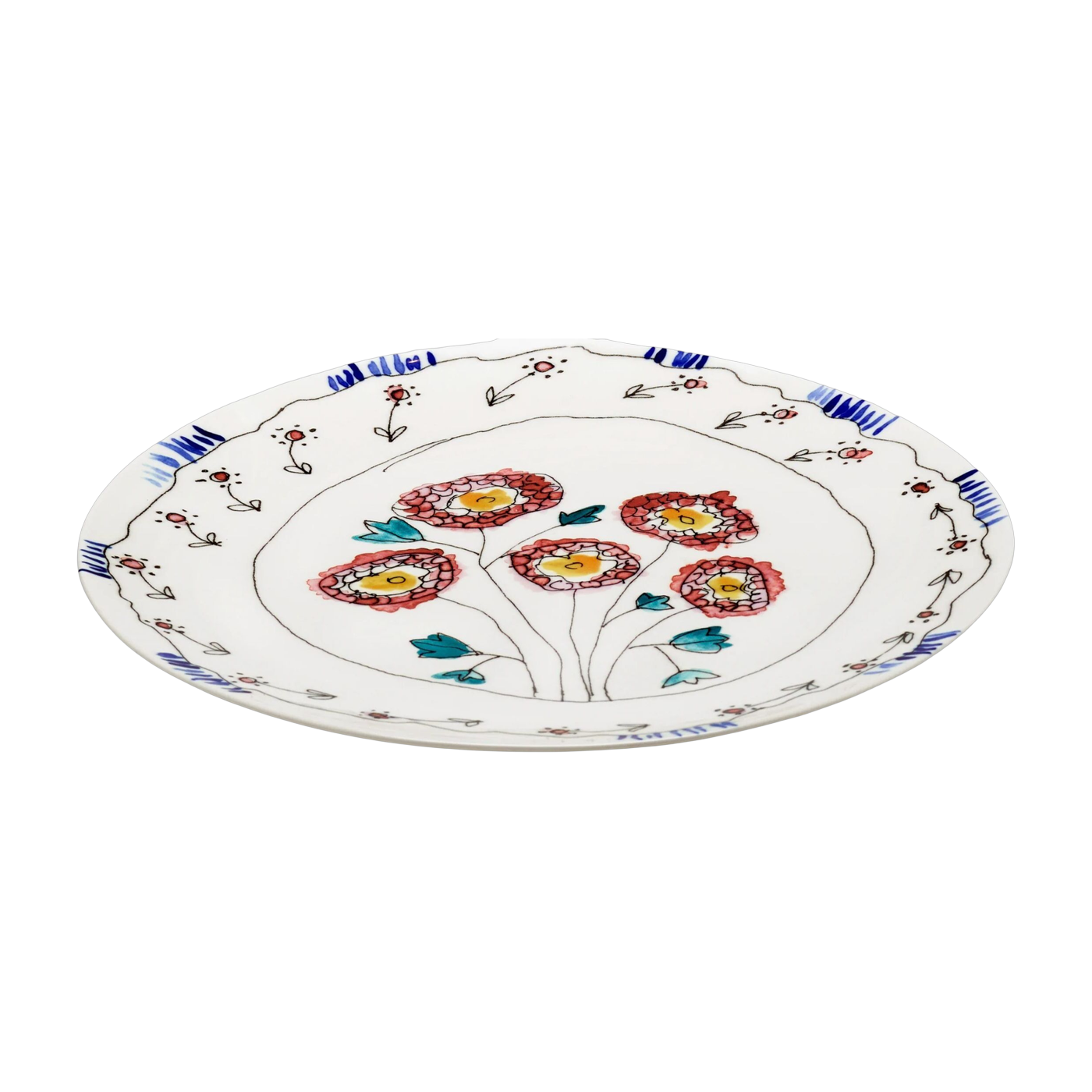 Serving platter in porcelain 35x2,1cm - Serax