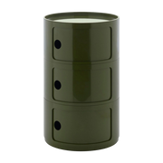 design green side table with 3 drawers Componibili Big - Kartell