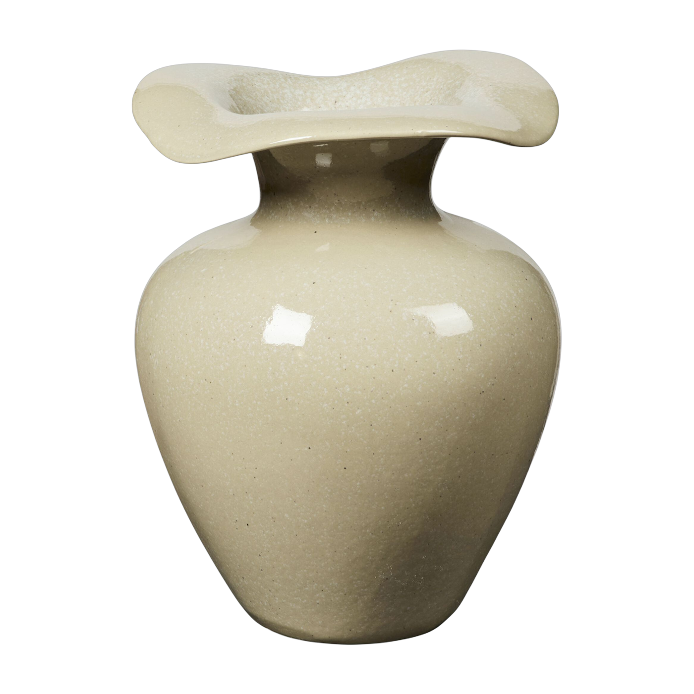Vase en grès beige 24x32cm Florentina - Broste Copenhagen