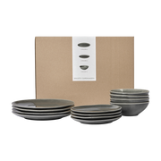 Nordic stoneware dinner set for four Rain - Broste Copenhagen