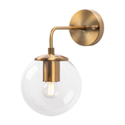 Lampe murale en acier doré et opaque 27x15x25cm Viran - Home Design
