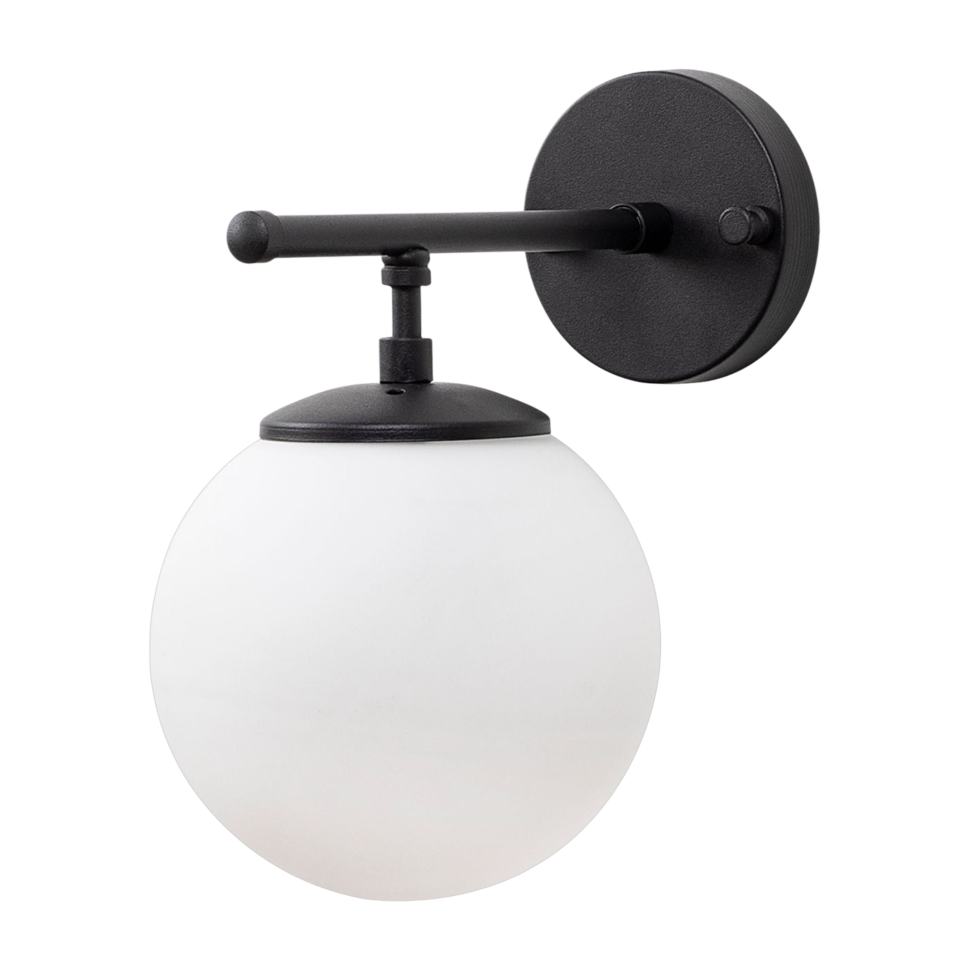 Wandleuchte aus schwarzem, mattem Stahl, 24 x 15 cm Roe – Home Design