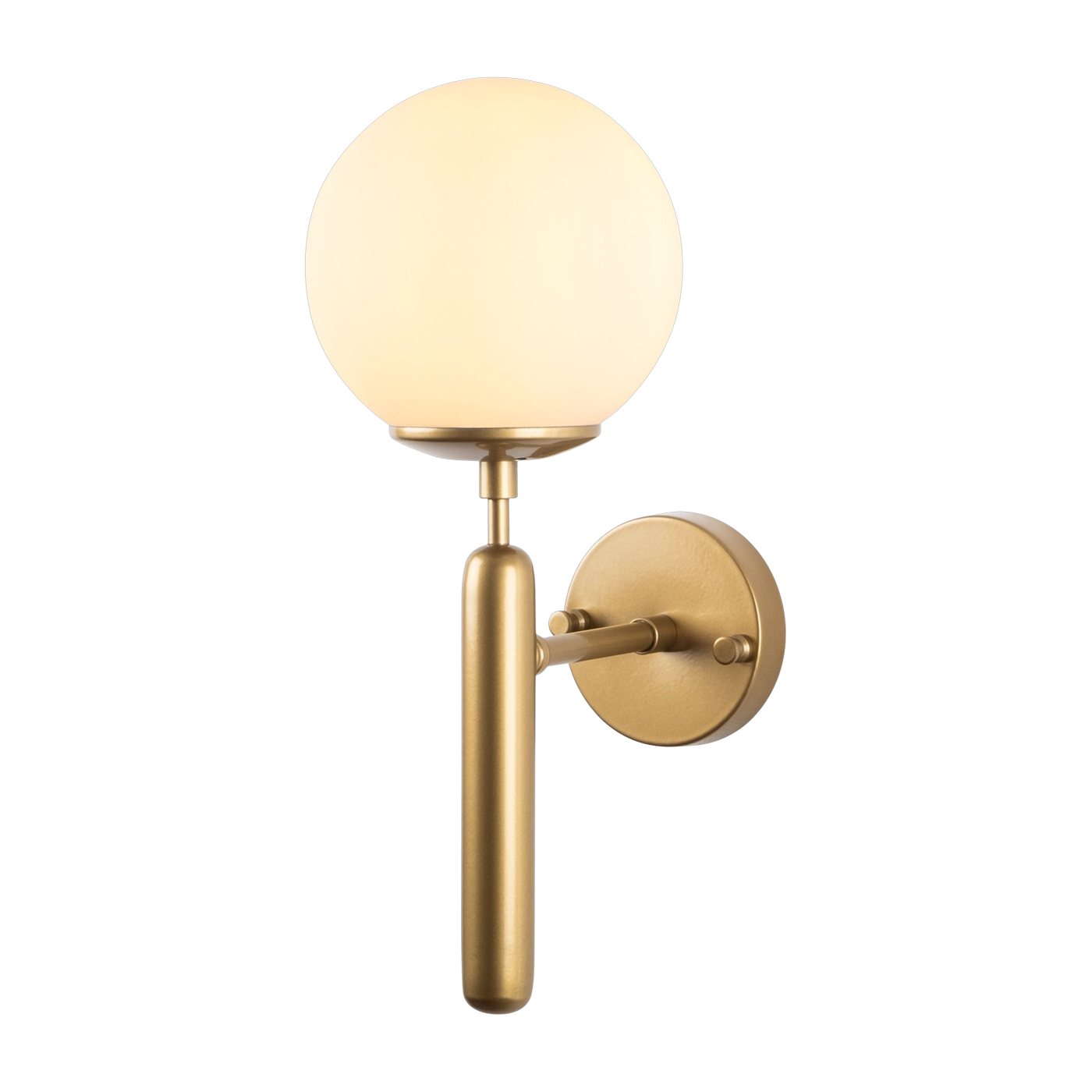 Lampada da parete in acciaio dorato e opaco 20x15x40cm King - Home Design