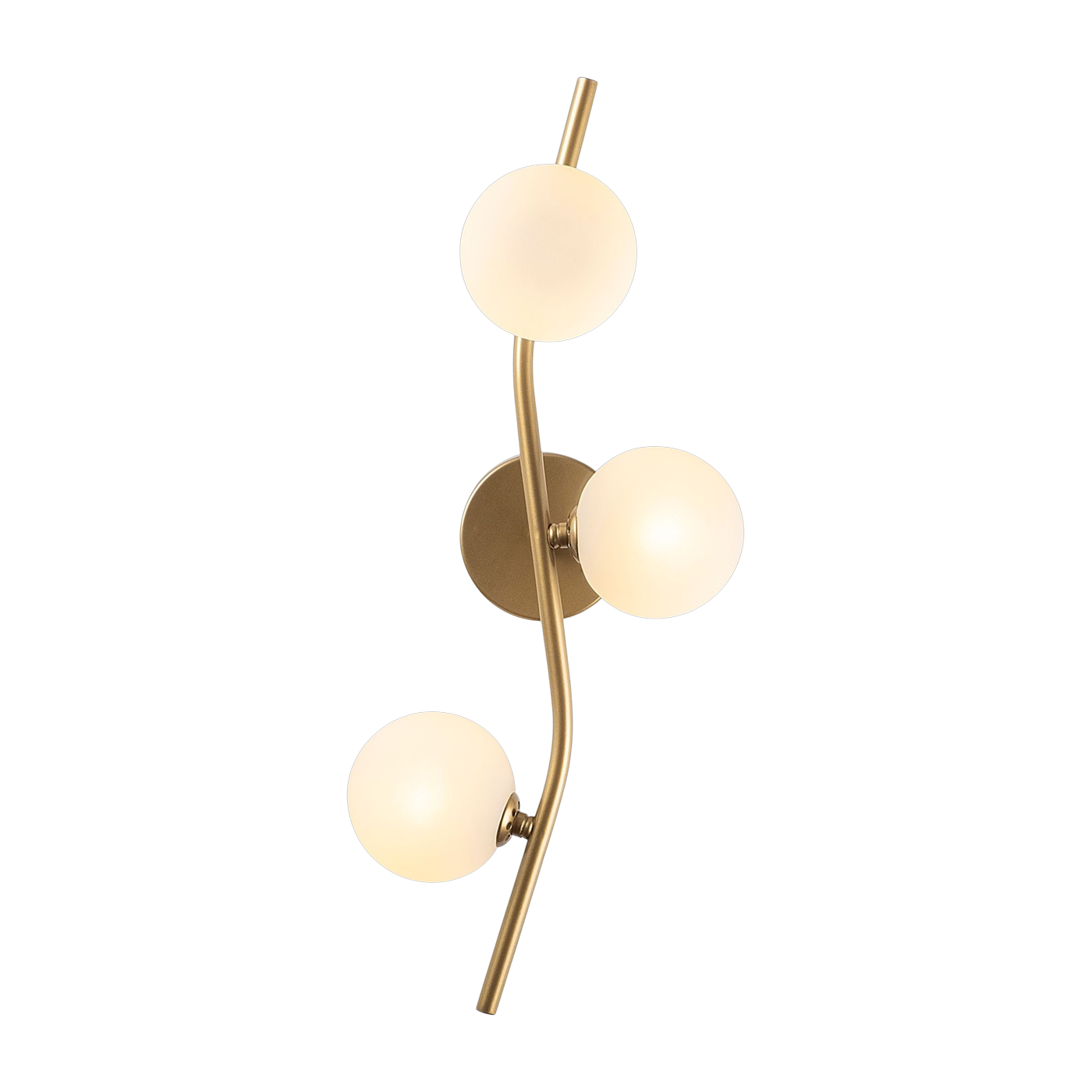 Wandleuchte aus vergoldetem und mattem Stahl 14 x 55 x 23 cm Antik – Home Design