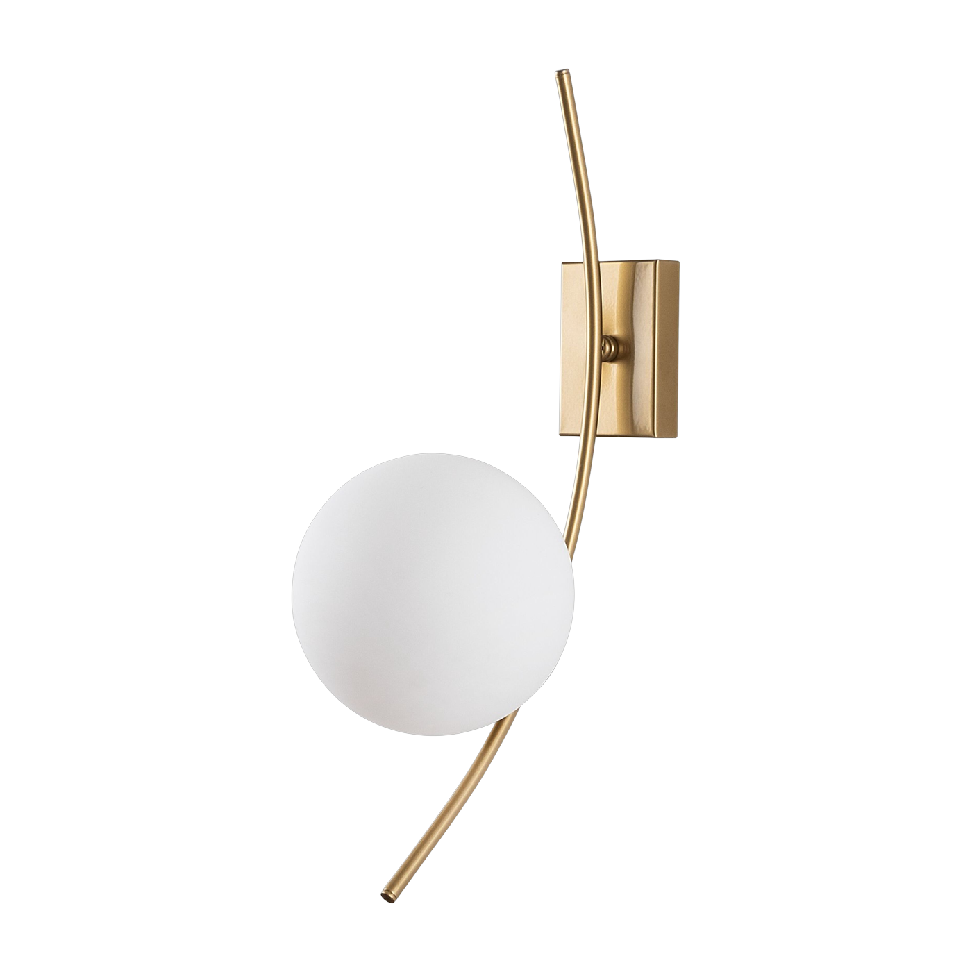 Lampada da parete in acciaio dorato e opaco 15x25x44cm Hilal - Home Design