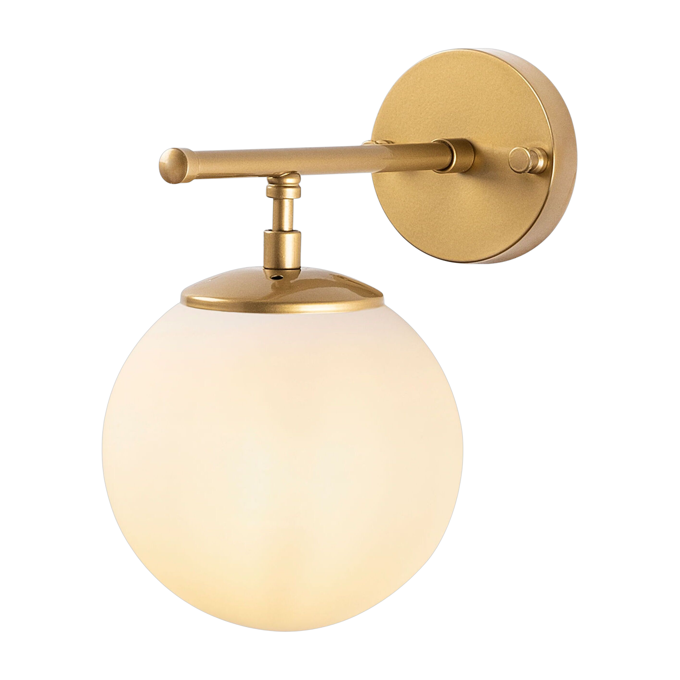 Lampada da parete in acciaio dorato e opaco 24x15cm Roe - Home Design