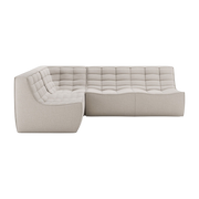 Modulares Ecksofa aus beigem Stoff - Ethnicraft