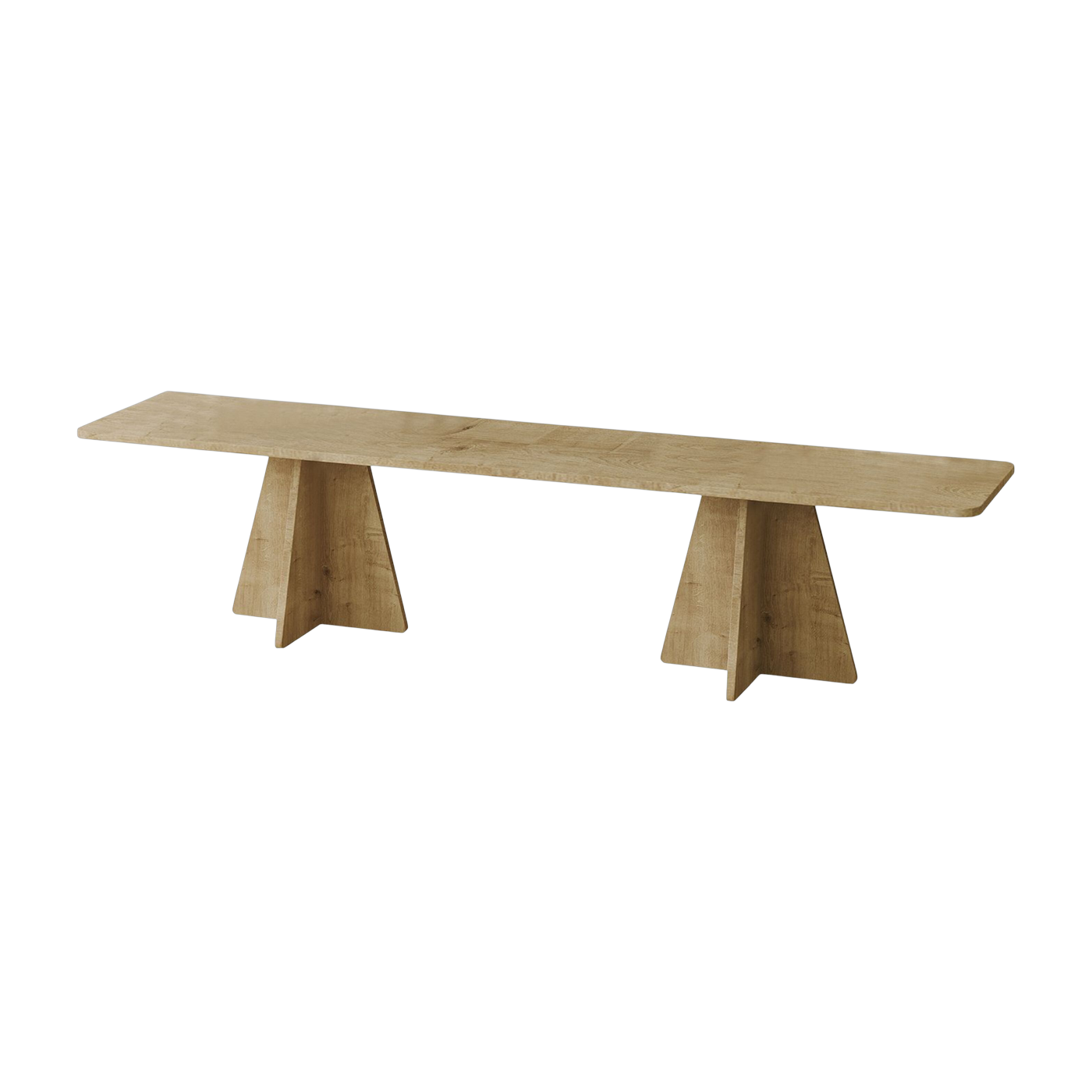 Mueble para TV de madera beige 42 x 180 x 40 cm Mushroom - Home Design