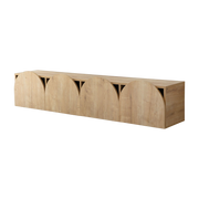 Mobile in legno beige 180x35cm Mesta - Home Design