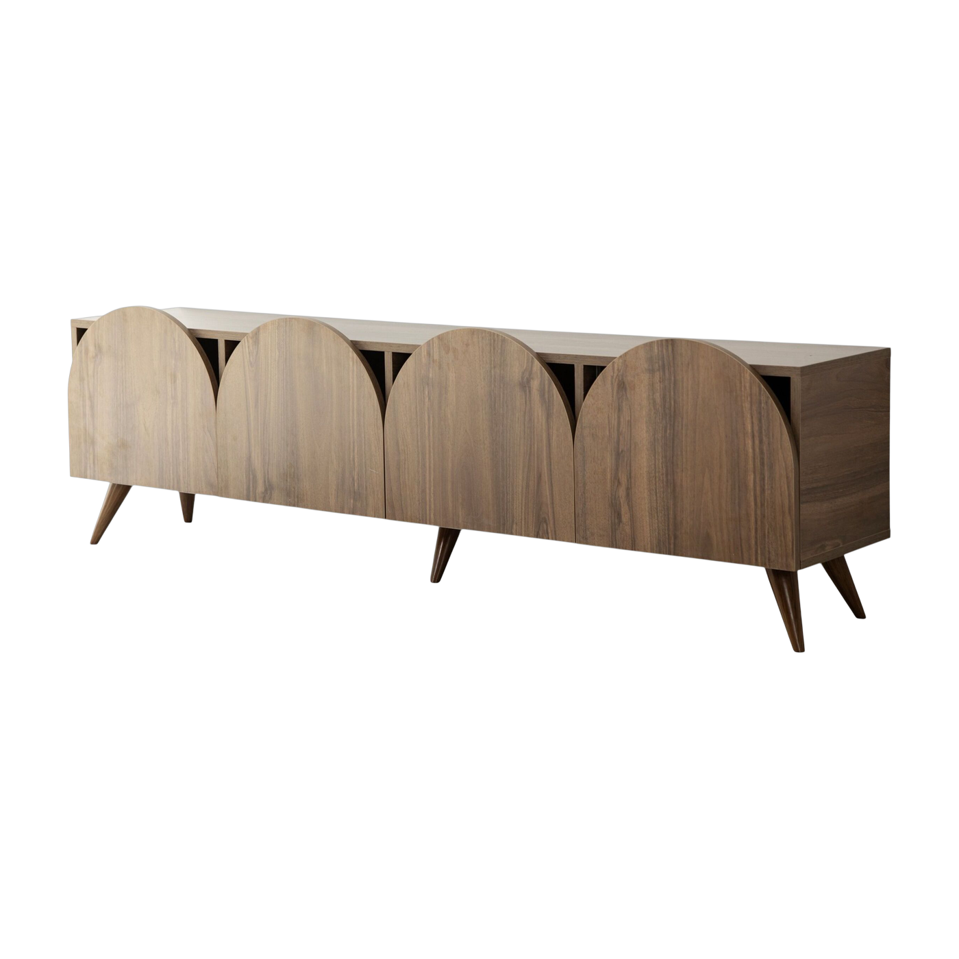 Mueble de madera marrón con patas 180x35x50cm Mesta - Home Design