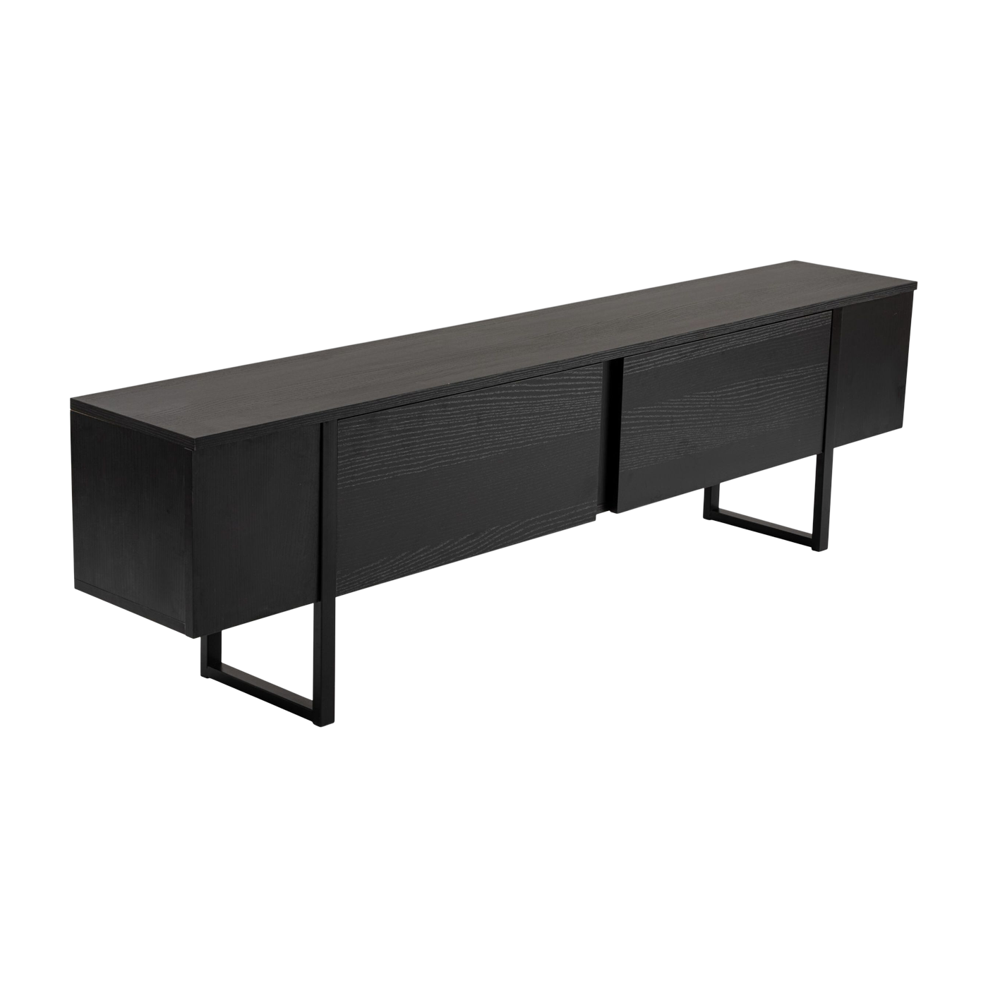 Mueble para TV de madera negra 180 x 29, 5 x 50 cm Serenity - Home Design
