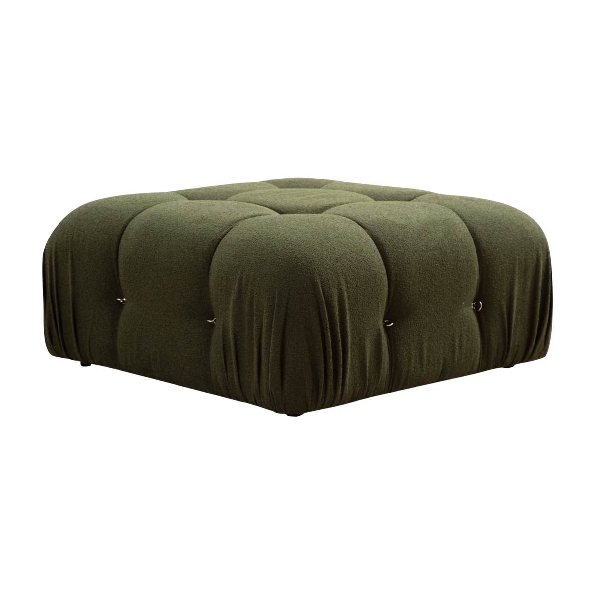 Pouf en tissus vert 95x45cm Bubble pouffe - Home Design