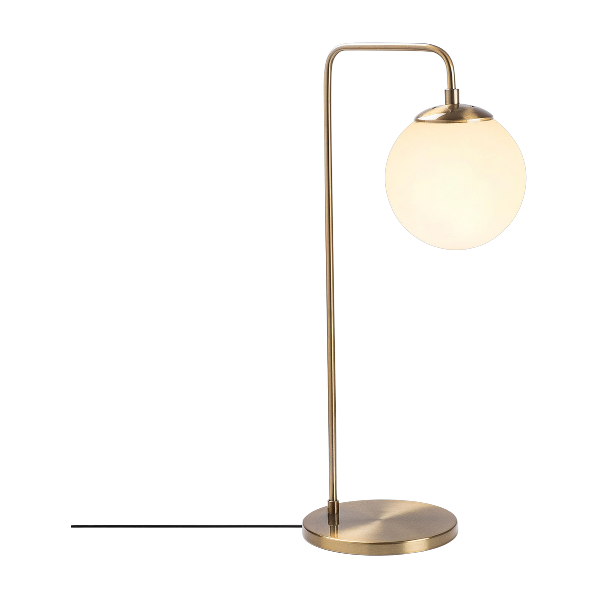 Lampada da bureau o in metallo dorato e opaco 25x17x55 cm Viran - Home Design