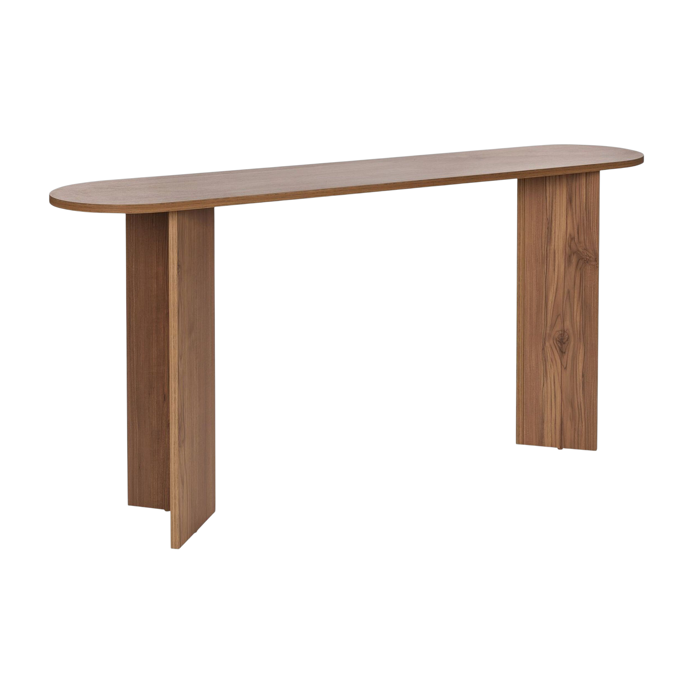Beigefarbene Holzkonsole 35 x 150 x 75 cm Sira – Home Design