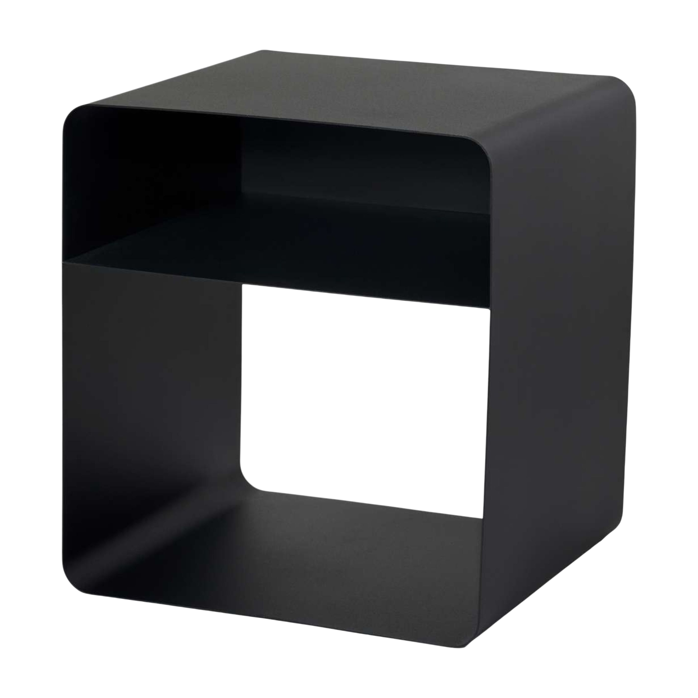Beistelltisch aus schwarzem Metall 45 x 50 x 56 cm Shb – Home Design