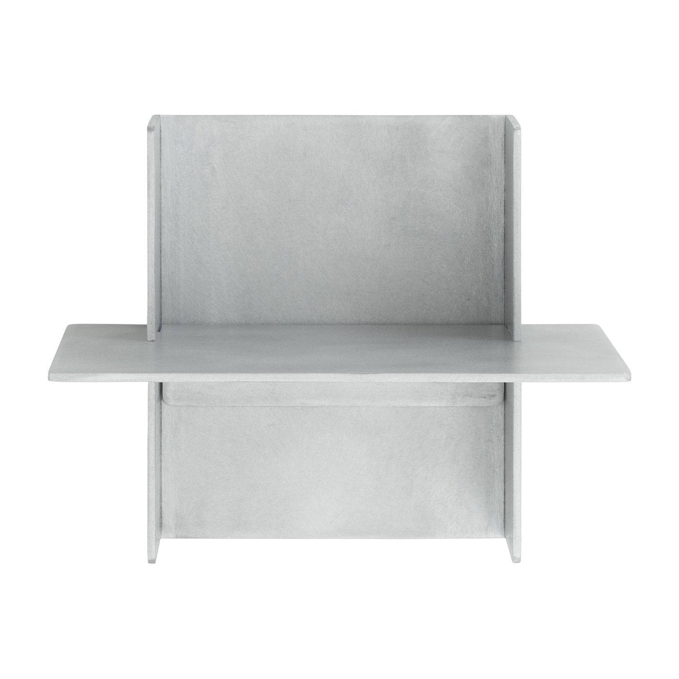 Brushed aluminum wall shelf 25x20. 4x20cm Aluminum - Normann Copenhagen