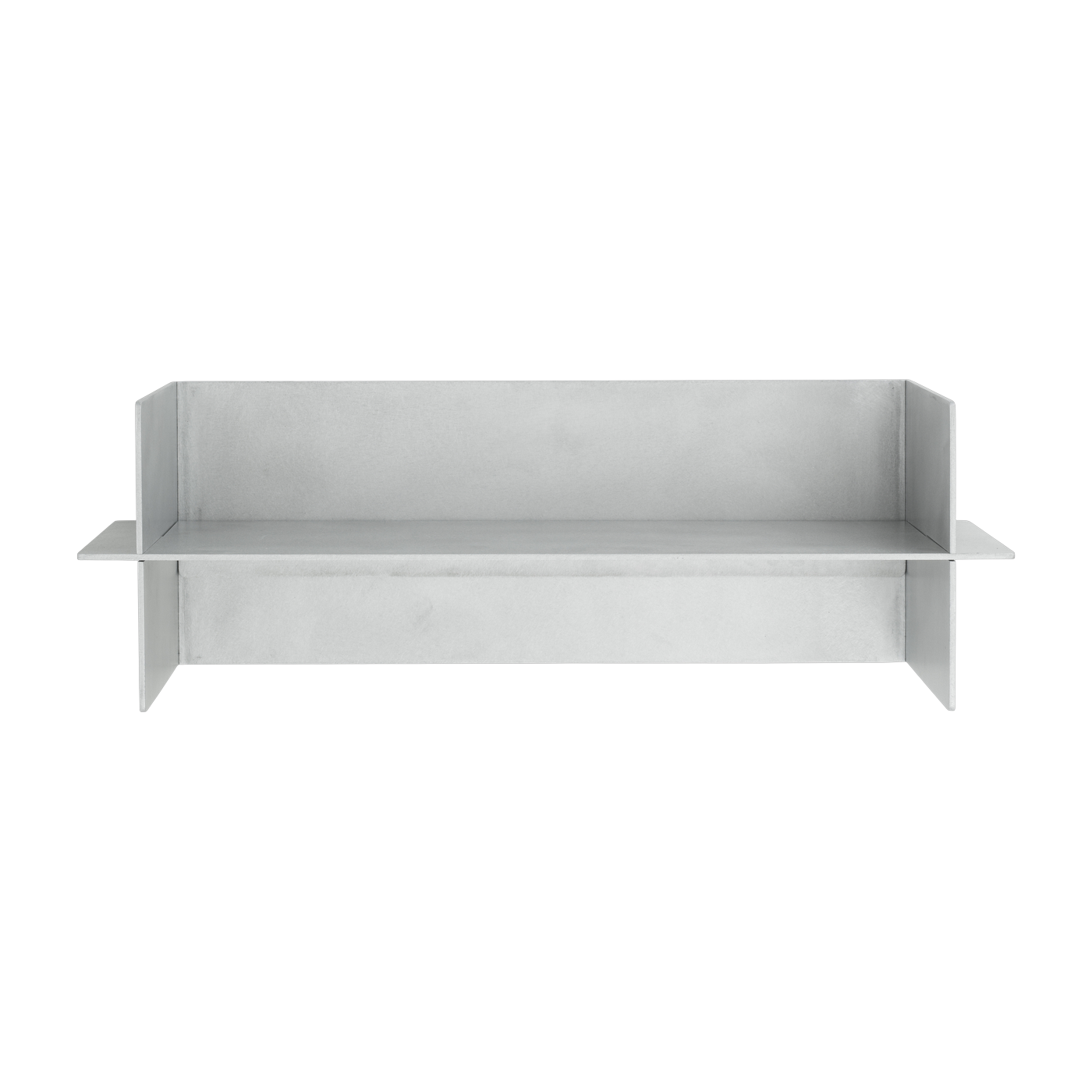Brushed aluminum wall shelf 60x20. 4x20cm Aluminum - Normann Copenhagen