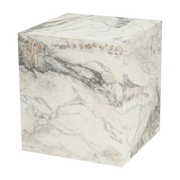 Mesa auxiliar de MDF con efecto marbre, 45 x 50 cm Küp - Home Design