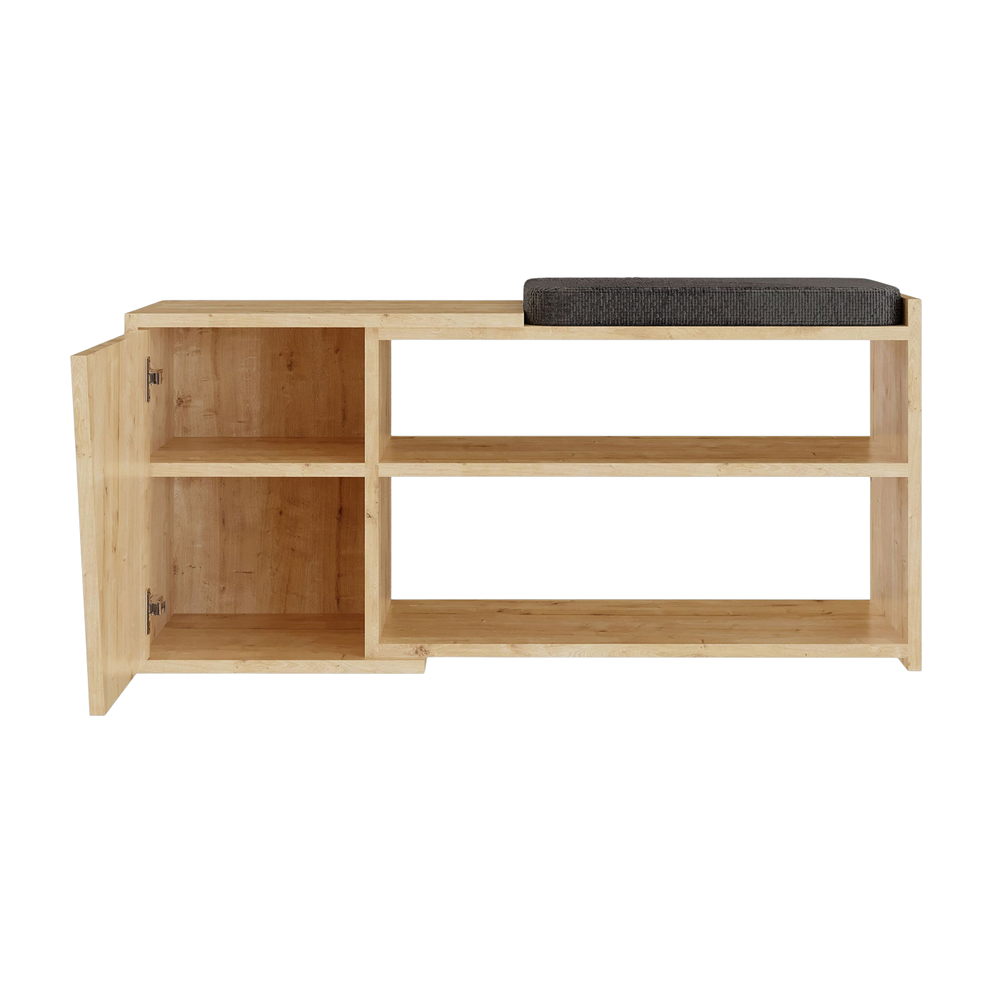 Beige wooden bench 47x104x37cm Fiona - Home Design