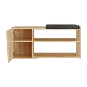 Banc en bois beige 47x104x37cm Fiona - Home Design