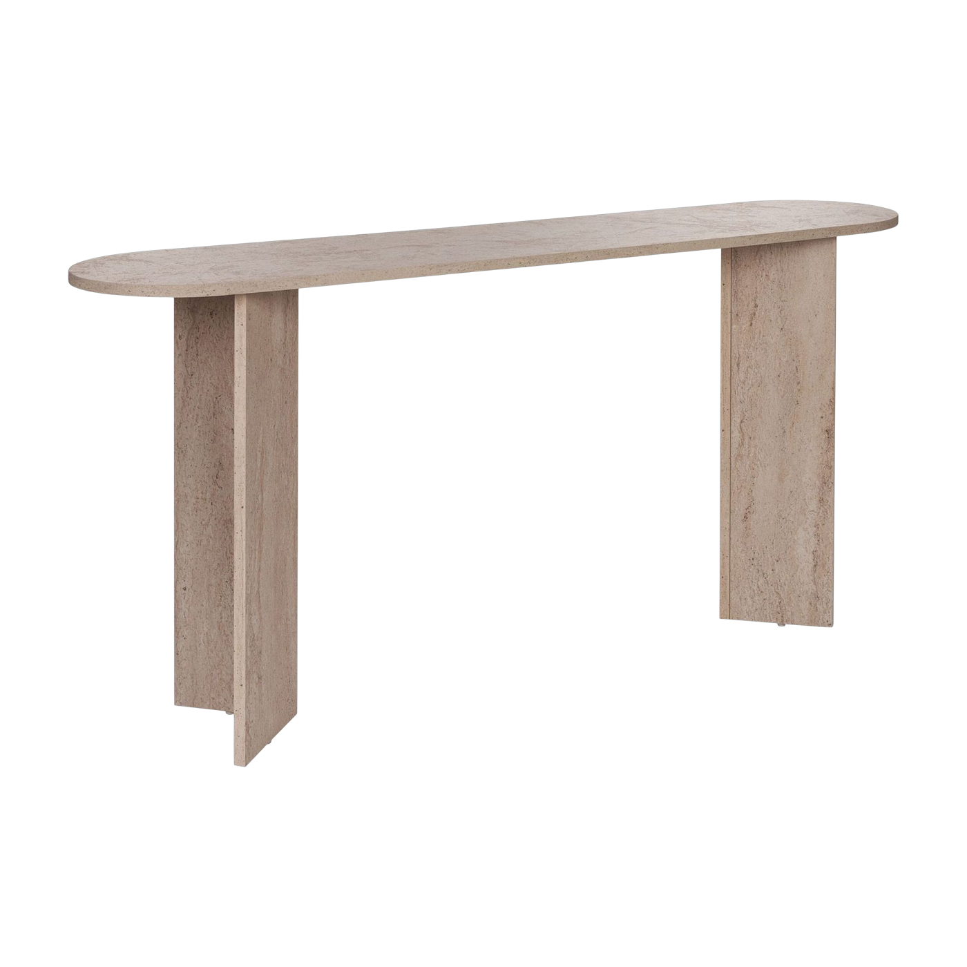 Console in travertino 35x150x75cm Sira - Home Design
