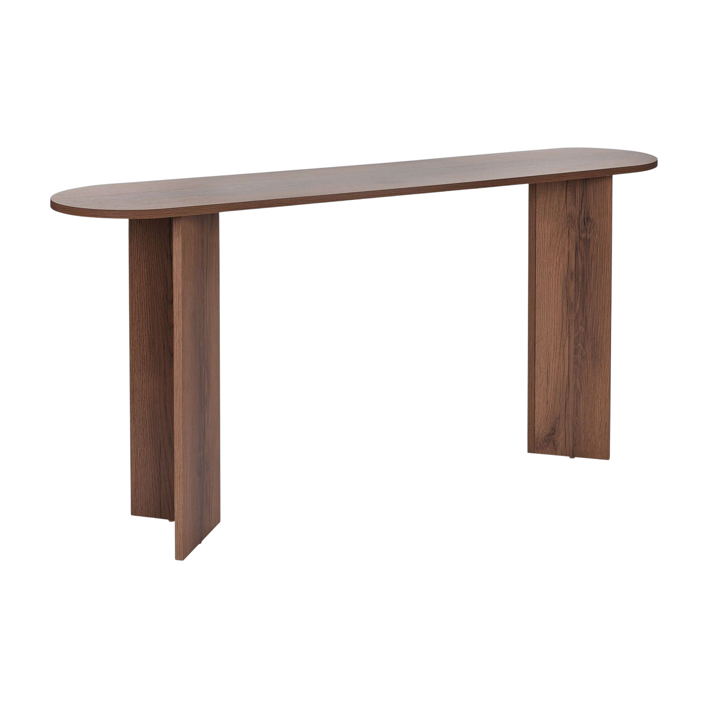 Braune Holzkonsole 35 x 150 x 75 cm Silka – The Cool Republic