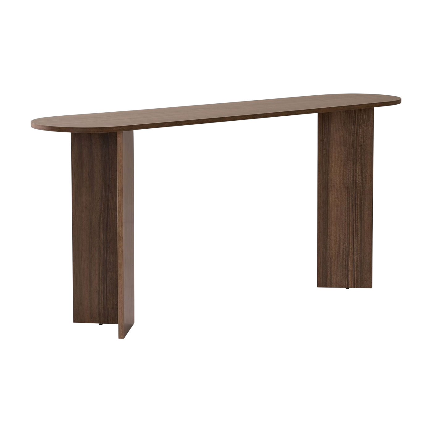 Dunkelbraune Holzkonsole 35x150x75cm Sira - Home Design
