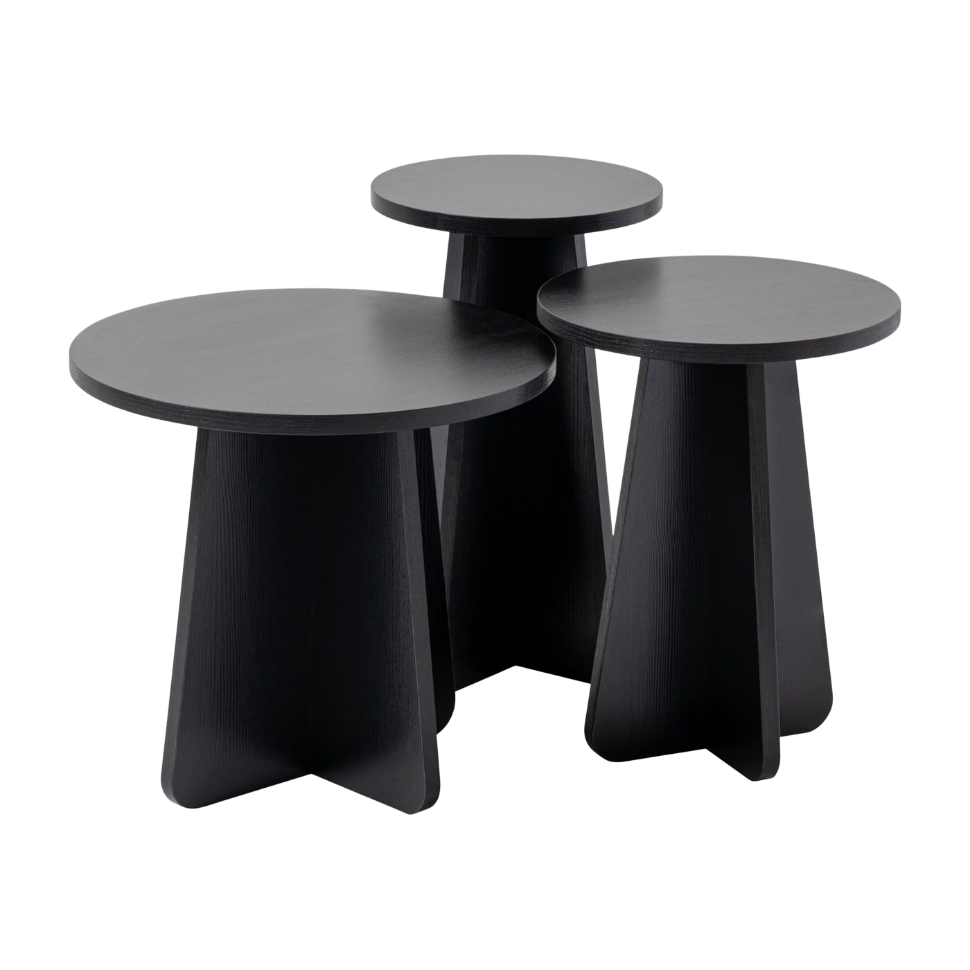 Tavolini in legno nero Lume - Home Design