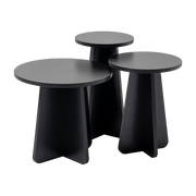 Lume black wood side tables - Home Design
