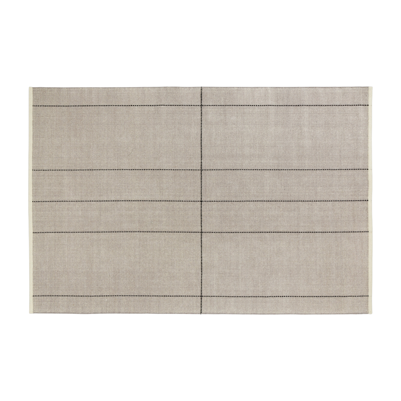 Hand-woven rectangular rug in gray wool, 200x300cm Seam - Normann Copenhagen