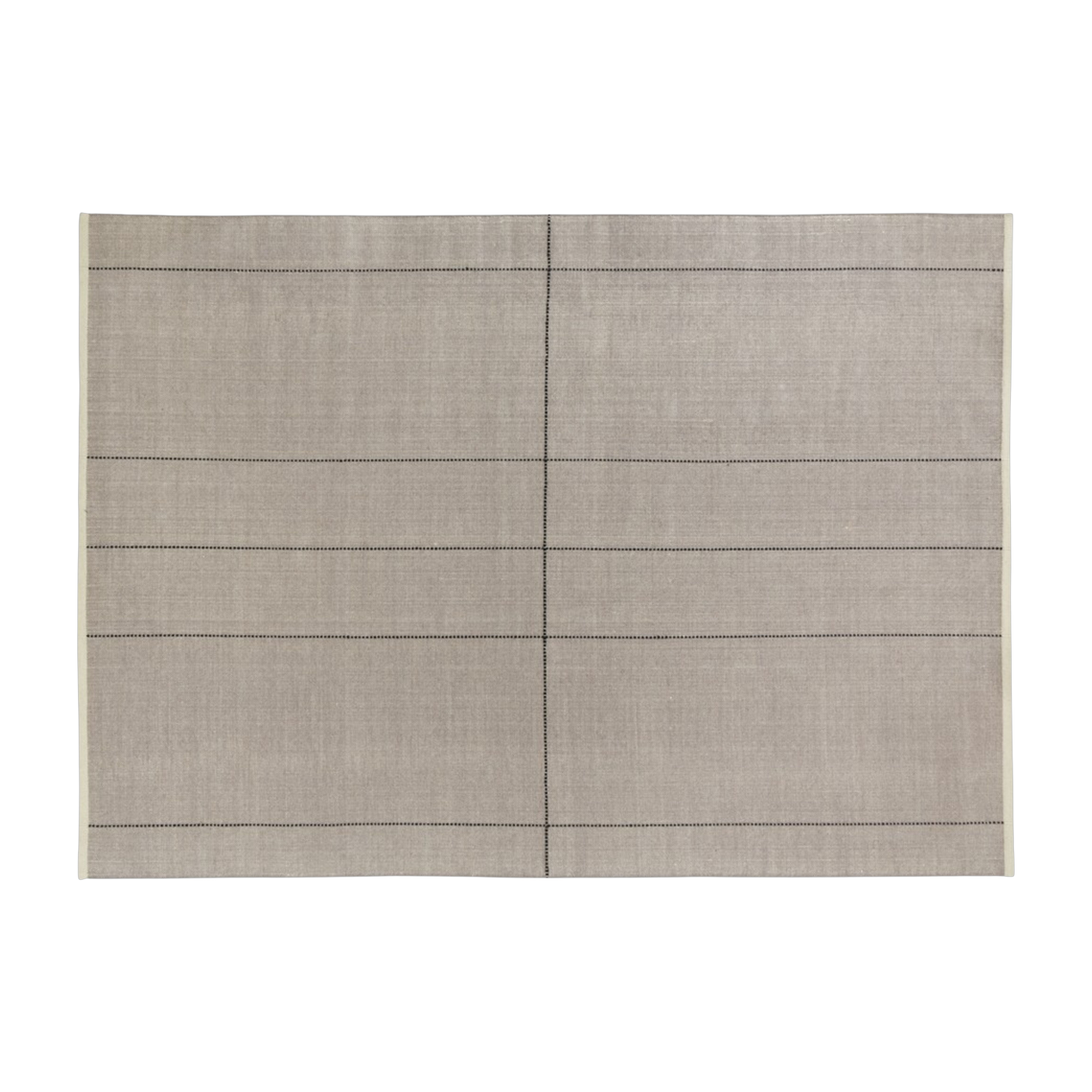 Hand-woven rectangular rug in gray wool, 250x350cm Seam - Normann Copenhagen