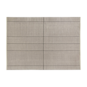 Hand-woven rectangular rug in gray wool, 250x350cm Seam - Normann Copenhagen